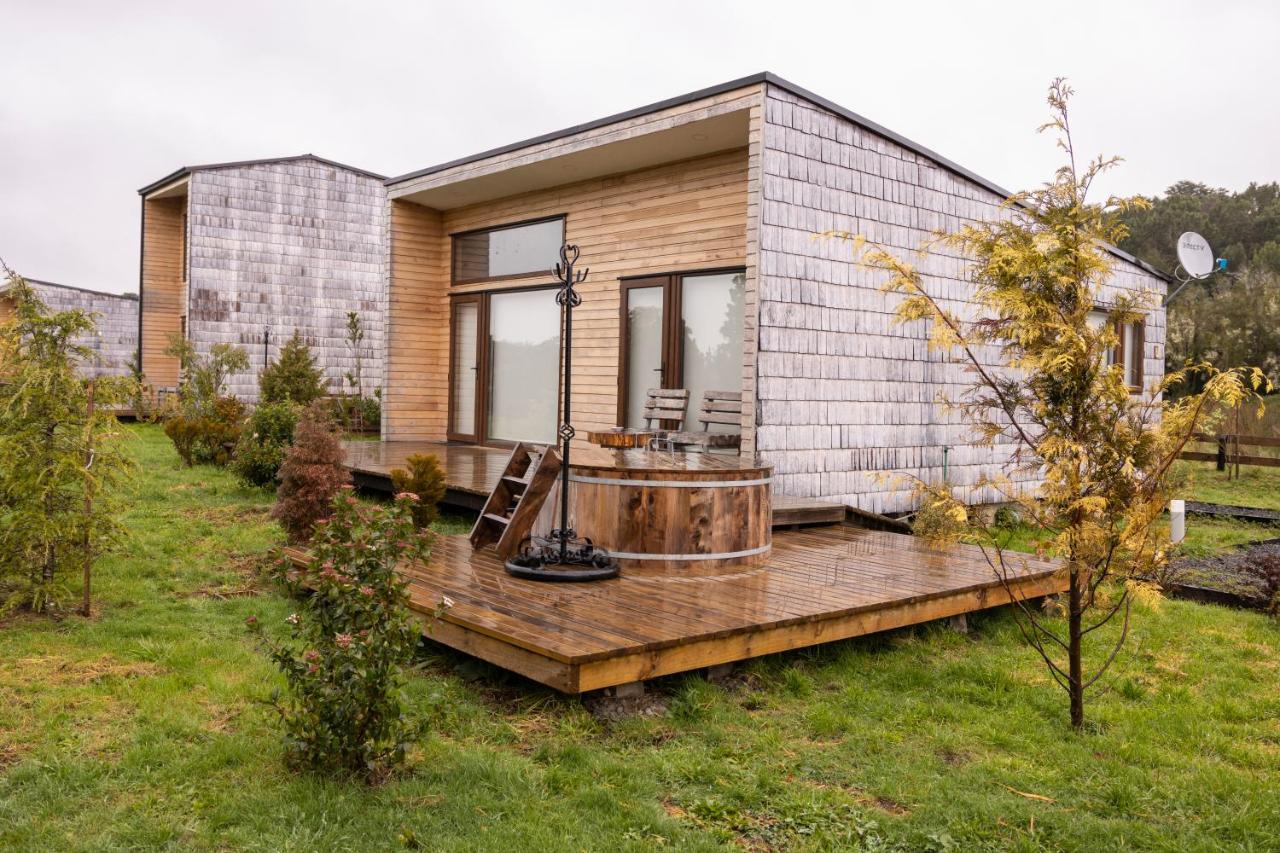 Cabañas Arrayanes de Huillinco en Chiloé Chonchi Exterior foto